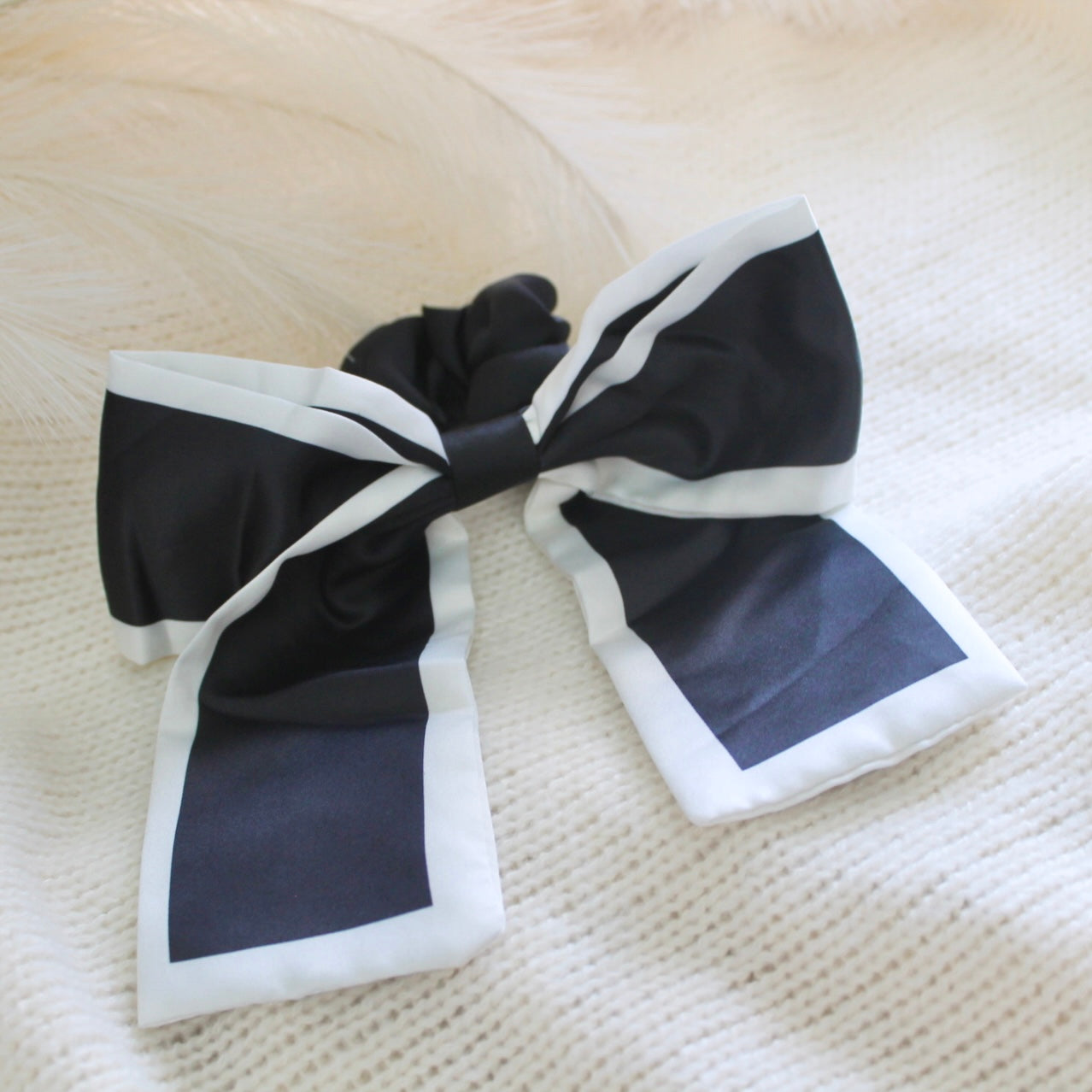 Scrunchie Satin Bow