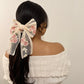 Romantic Embroidered Lace Bow