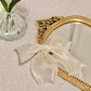 Pearl White Organza Bow